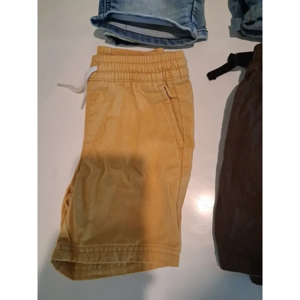 Lot of 6 Boys Shorts Size 3T 4T Old Navy & Mixed Brands Denim Cargo Summer